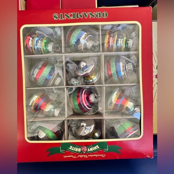 Christopher Radco Shiny Brite Christmas Retro Ornaments - Picture 3 of 3